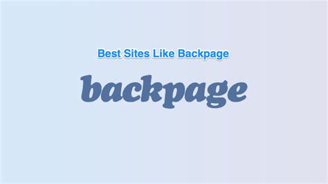 12 Sites Like Backpage & Craigslist Personals (2024)